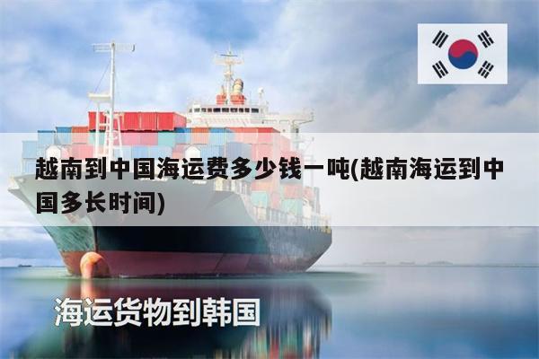 越南到中国海运费多少钱一吨(越南海运到中国多长时间)