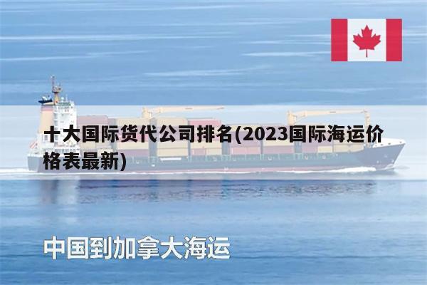 十大国际货代公司排名(2023国际海运价格表最新)
